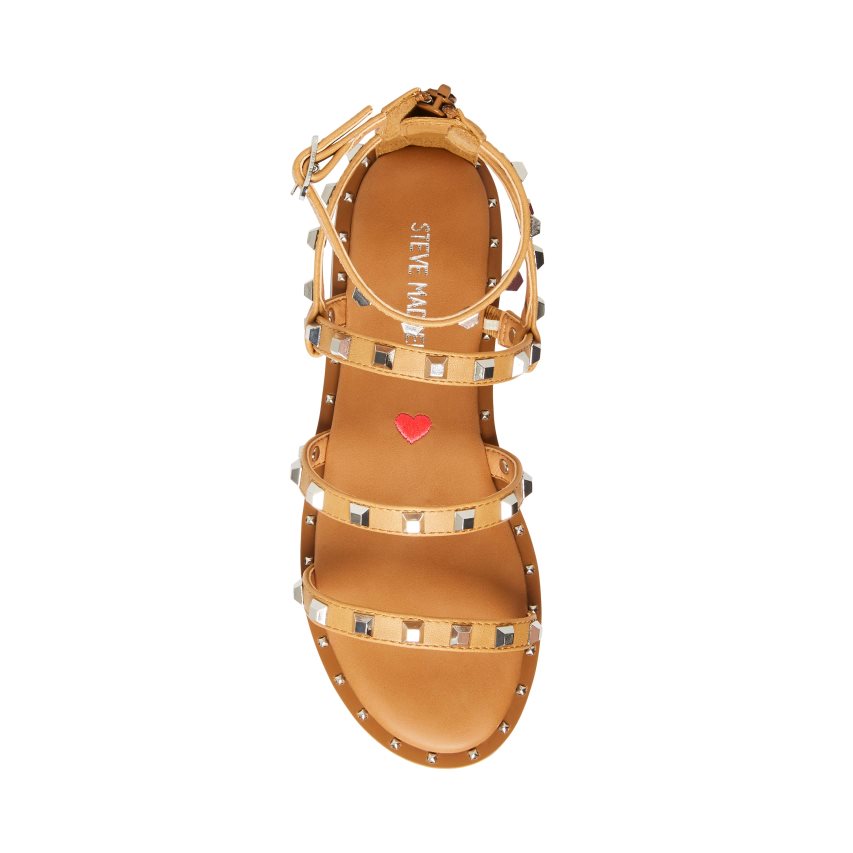 Sandalias Planas Steve Madden Jtravel Niños Marrones | ES GC13SE